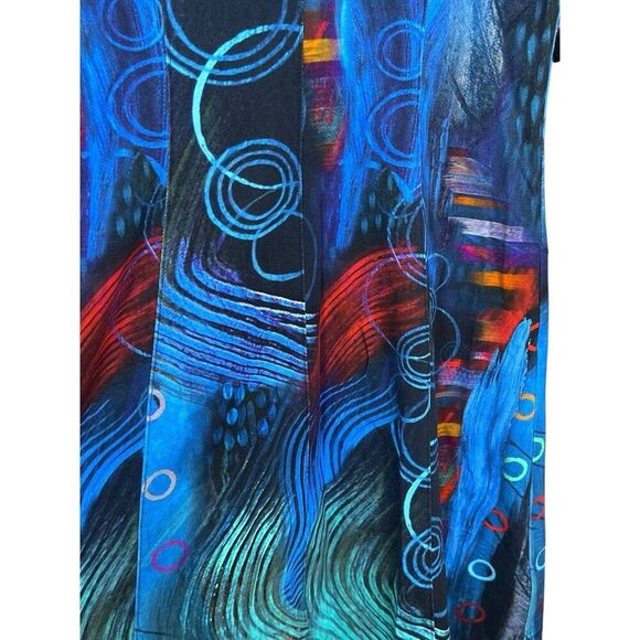 Simply Art By Dolcezza Dress Size Small Women’s Abstract Art To Wear Stretch - Picture 13 of 13